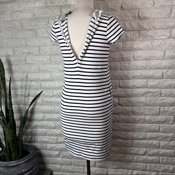 Lauren Ralph Lauren sleeveless navy blue white stripe knitted dress size XS - Picture 3 of 9